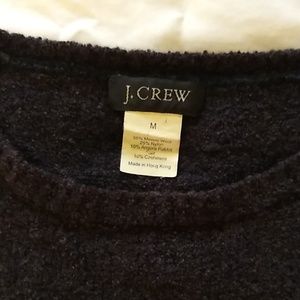 J. Crew charcoal crewneck boucle sweater